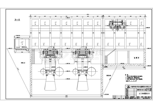 槟榔江勐乃电站工程主厂房水工设计布置图-图二