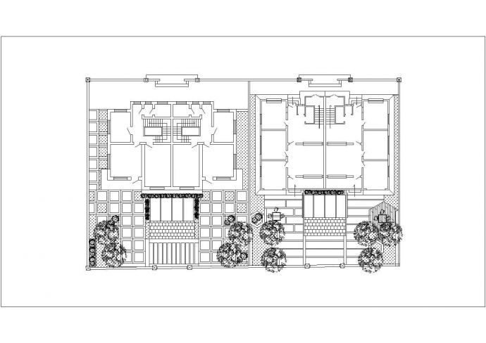 四套别墅庭院的设计扩初图纸_图1