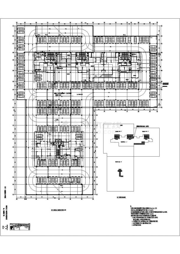 某小区二十层框架结构住宅楼地下室给排水消防施工图-图一