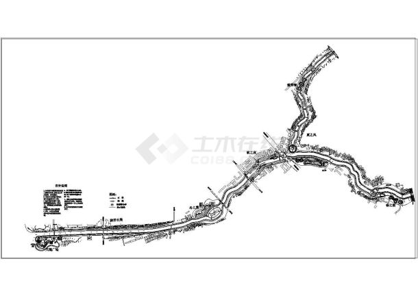 某河道景观建设工程给水图纸-图一