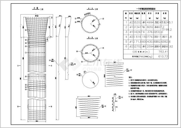 广东某跨海公路桥设计图(钢结构项CAD图纸)-图二
