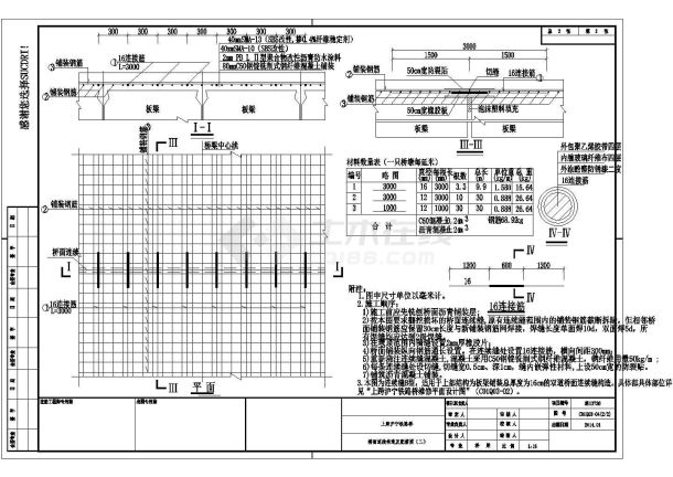 [上海]绕城高速预应力混凝土板梁桥桥面及梁体维修图纸（含防眩设计）-图一