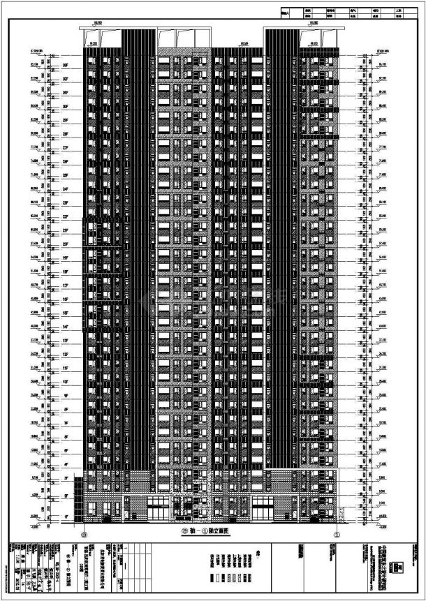 沈阳沈营路34层住宅建筑设计施工图-图二