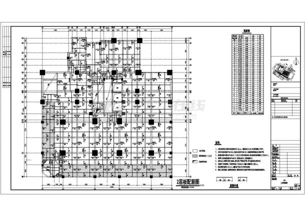 某地32层框架剪力墙结构住宅结构施工图-图一