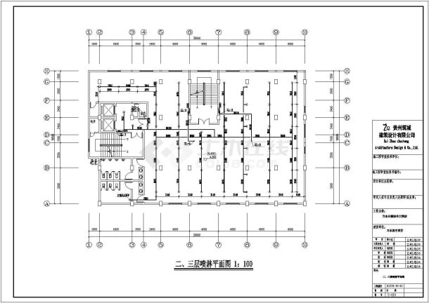 某市十一层框架结构宾馆给排水消防施工图-图一