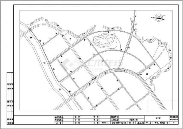 科园路道路施工图-图一