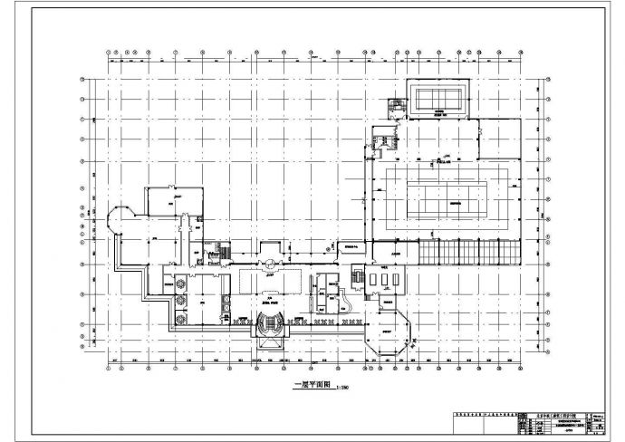 某3层框架会所接待中心建筑设计方案图_图1