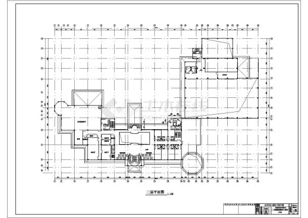 某3层框架会所接待中心建筑设计方案图-图二