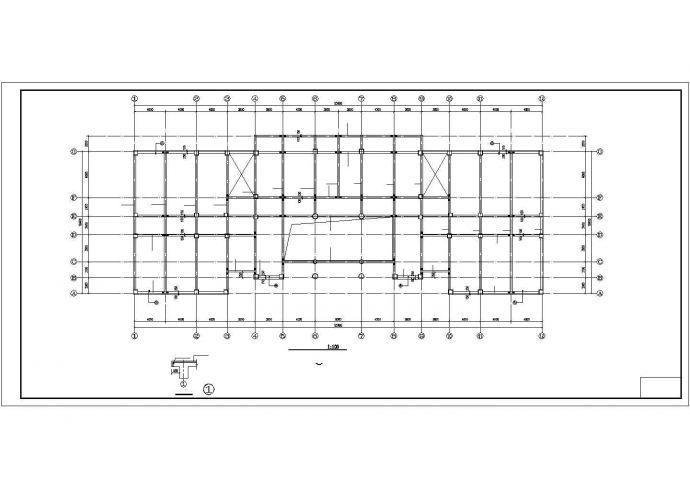 喀什某地框架办公楼施工图纸（建、结、水、电）_图1