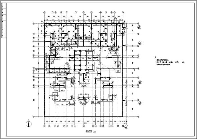 中煤住宅能源大厦桩基础设计施工图_图1