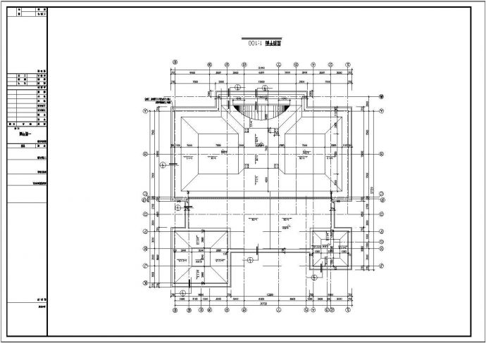 某园林公建施工CAD布置图_图1