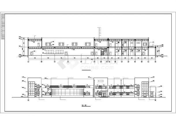 某地区某二层厂区食堂浴室建筑设计施工图-图一