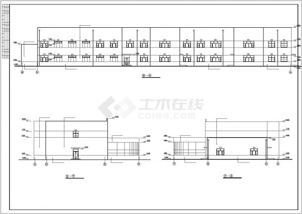 某地区某二层厂区食堂浴室建筑设计施工图-图二