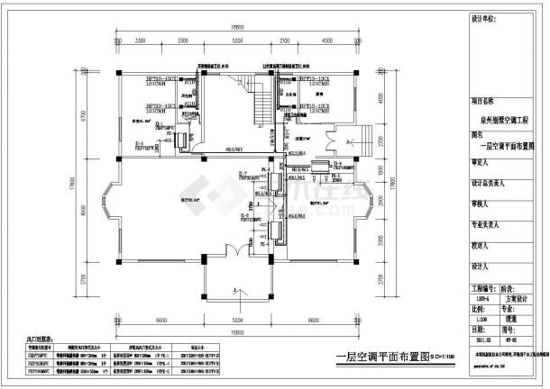 福建泉州四层别墅空调、热水、采暖系统设计图纸-图二