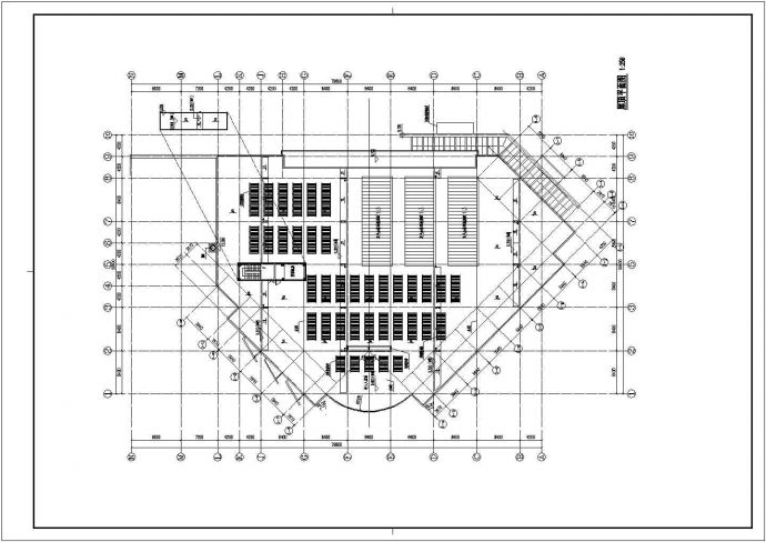 两层学生食堂建筑施工CAD图纸_图1