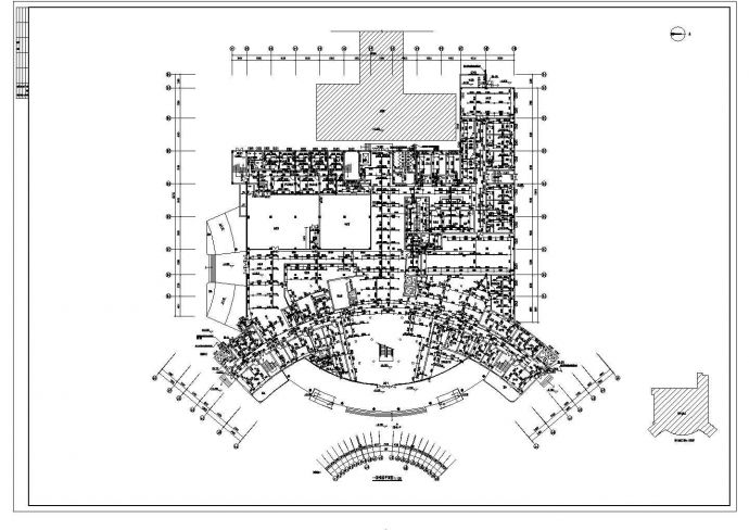 某市五层框架结构医院给排水消防施工图_图1