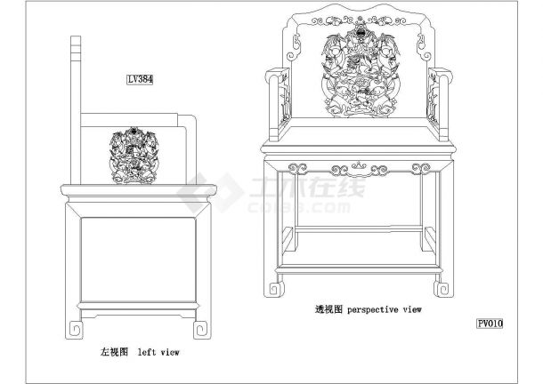 家装设计常用标准中式装饰木家具cad图库-图二