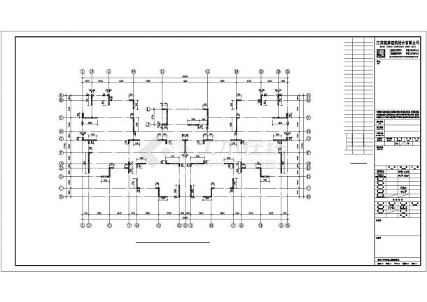 某小区一层框架结构大门结构设计施工图-图二