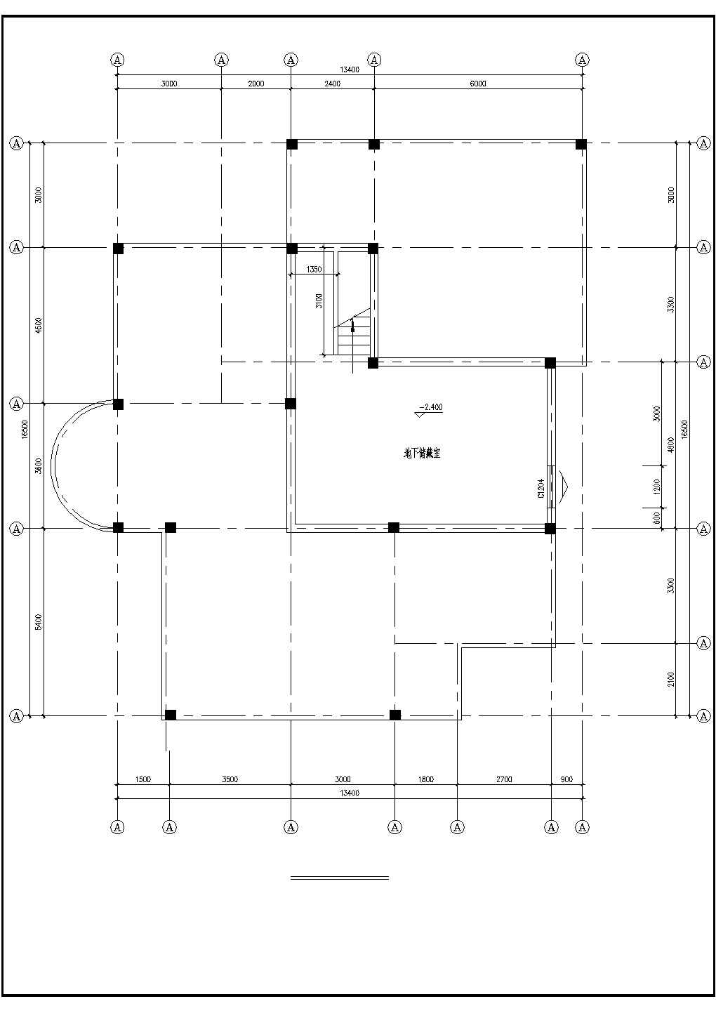 三层阮公馆小型别墅建筑设计施工图