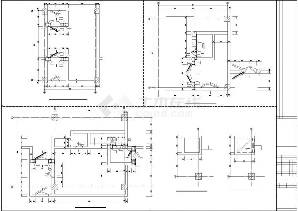高楼人防节点构造设计CAD参考图-图二