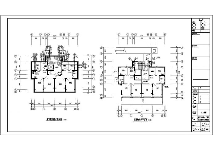 某小区十层框架结构住宅楼给排水消防施工图_图1