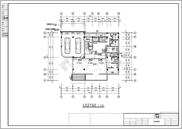 三层别墅空调采暖CAD参考图-图一