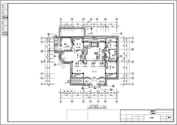 三层别墅空调采暖CAD参考图-图二