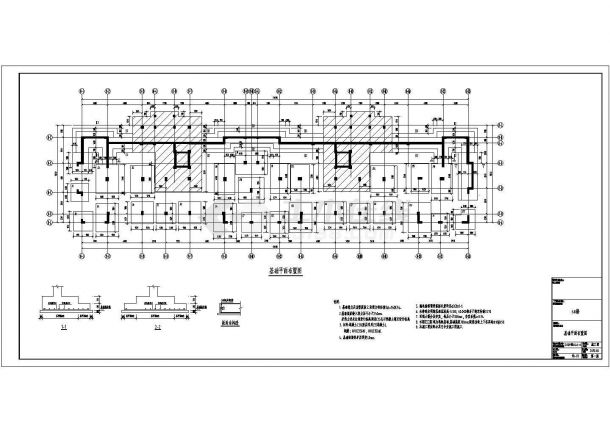 五层框架结构住宅楼结构设计施工图（含阁楼）-图一