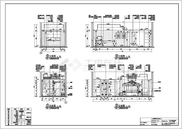 &#x200b;某酒店桑拿区各包房装修设计CAD图纸-图二