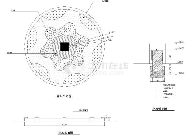 19种花坛的详细做法[施工图]-图二