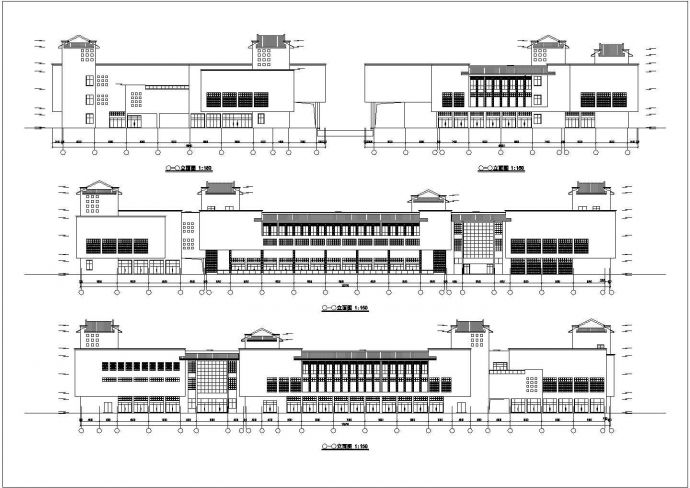 长兴县三层农贸市场建筑设计施工图_图1
