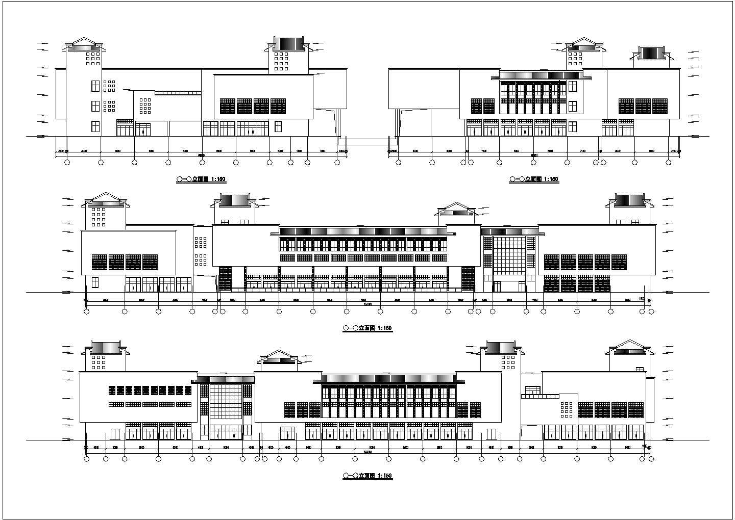 长兴县三层农贸市场建筑设计施工图