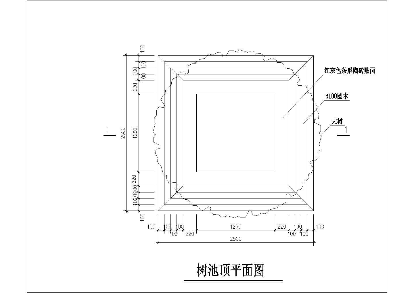 幼儿园围墙大门施工CAD布置图