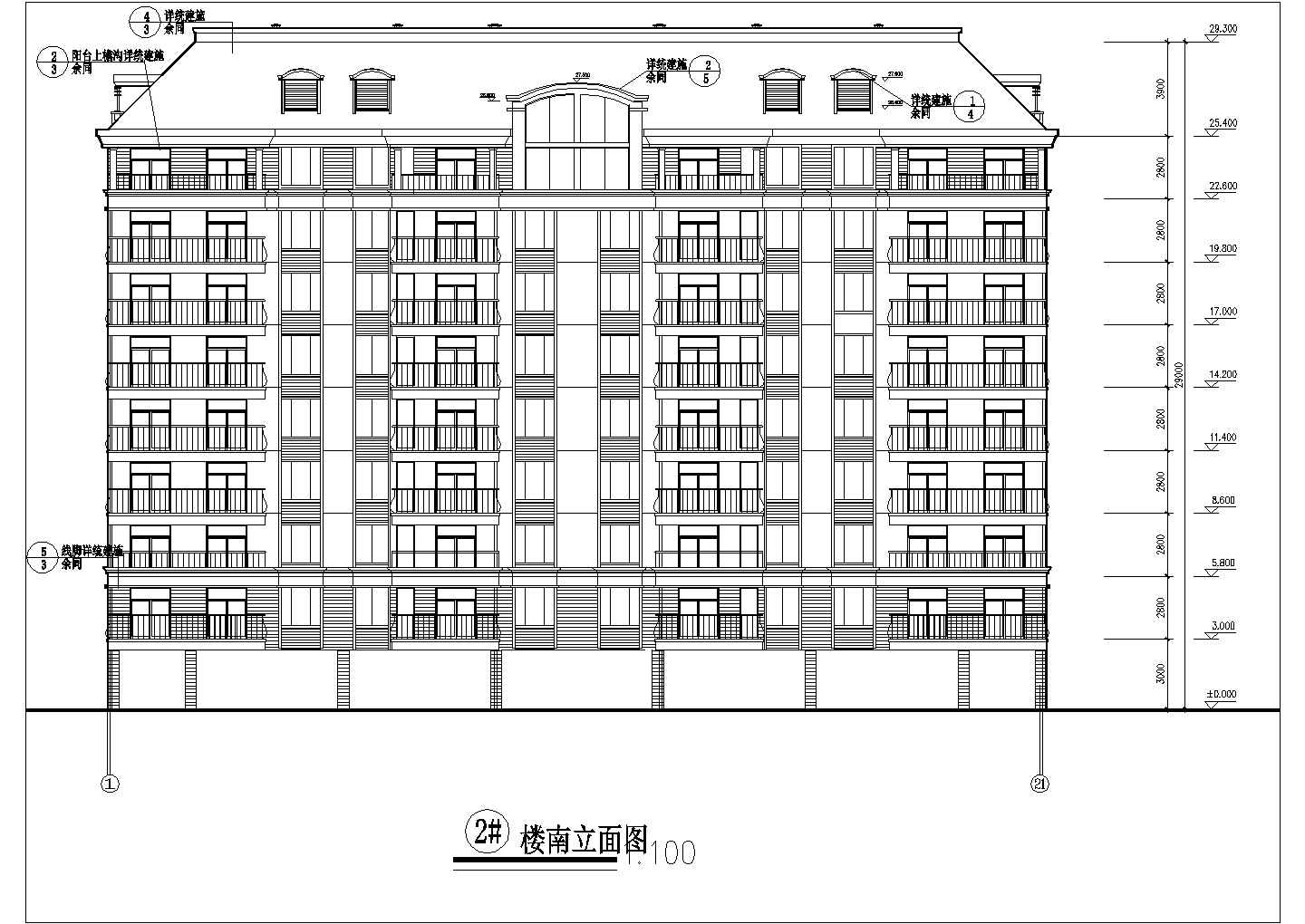 某地十二层框架剪力墙结构高层住宅建筑设计施工图纸