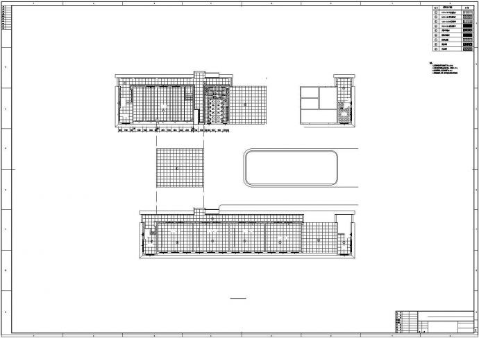 【广州】环境幽雅一级学校现代风格教学楼CAD装修施工图_图1