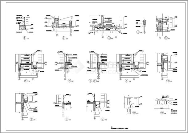 深圳某地三层框架结构别墅建筑设计施工图纸-图二