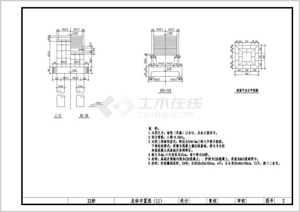 三跨古式环桥建筑规划参考图-图二