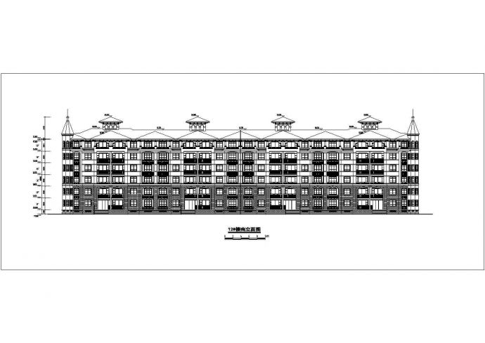 某地六层砖混结构住宅建筑设计方案图纸_图1