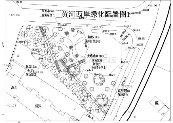 黄河西岸景观详图-图二