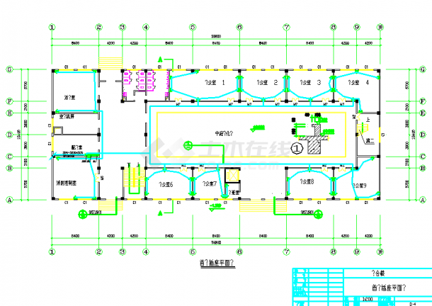 某地多层综合楼电气施工图（11张）-图二