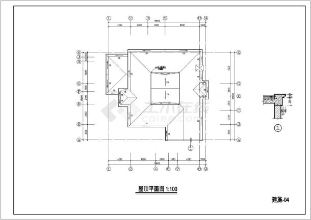 【青岛】二层砖混结构别墅建筑设计施工图-图二