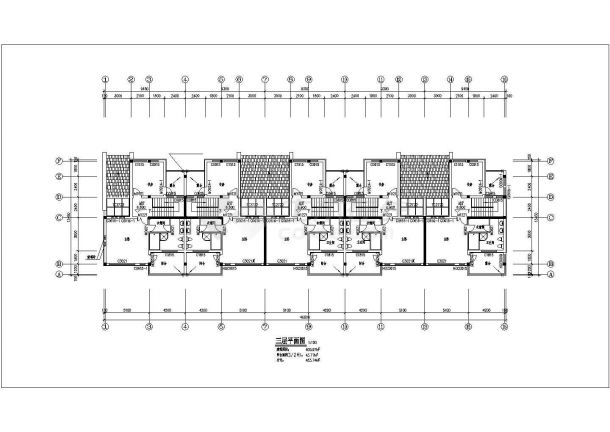 【玉泉】度假旅游区二层联排别墅建筑设计施工图-图二
