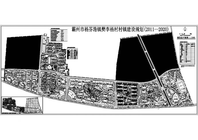 霸州某小区建筑规划设计方案总平图_图1