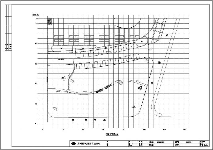 苏州某地商业广场景观规划设计施工图纸_图1