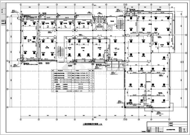 某三层办公楼VRV空调系统分机盘管加全热交换机暖通设计图纸-图二