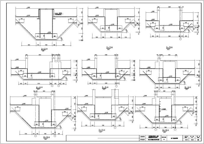某筏板基础节点构造CAD布置图_图1