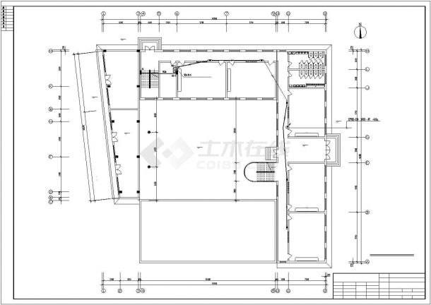某市职业技术学校五层教学楼电气设计CAD图（12张）-图一