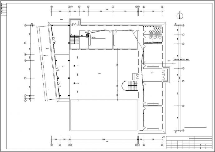 某市职业技术学校五层教学楼电气设计CAD图（12张）_图1