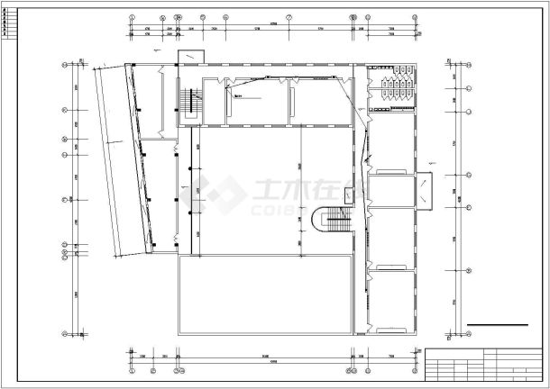 某市职业技术学校五层教学楼电气设计CAD图（12张）-图二