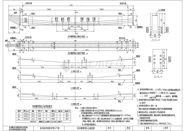 百琦湖大桥全套图纸钢管砼系杆拱桥-图二